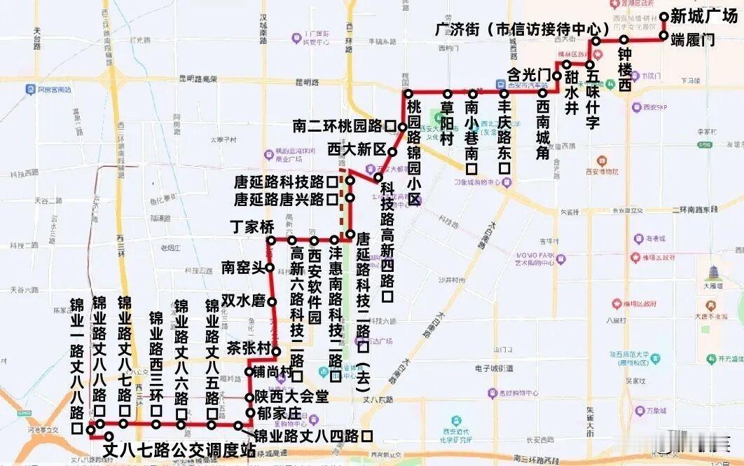 出行注意！西安又一条公交线路调整，不再前往火车站、民乐园…

7月18日起，西安