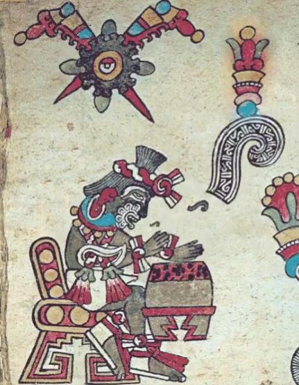 这件阿兹特克文物，只有我能认得

击鼓者头上的参星，还是一只大乌龟
这当然是“玄