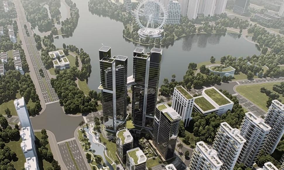 福州晋安湖畔五洲国际中心项目由加拿大多伦多华人团体联合总会、加拿大华人商业物流总