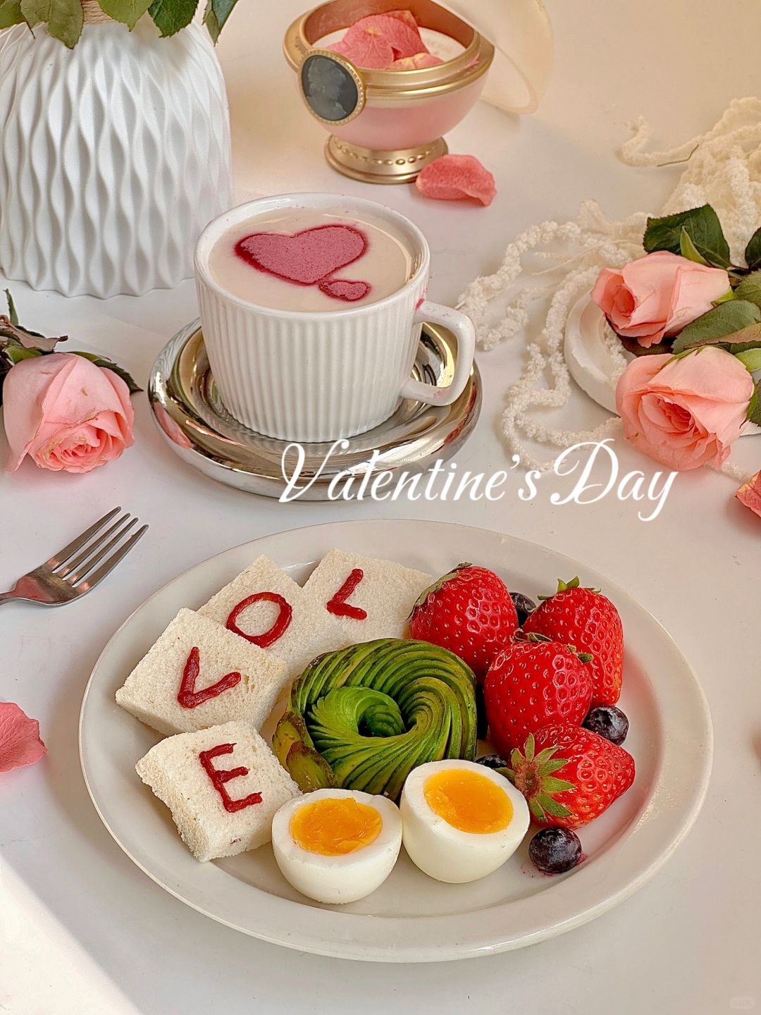 💕情人节限定早餐｜LOVE早餐盘