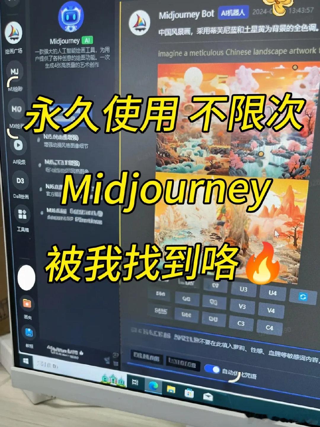 Midjourney的中文版终于来啦！💥无需安装，无需魔法，就能享受到它的神奇