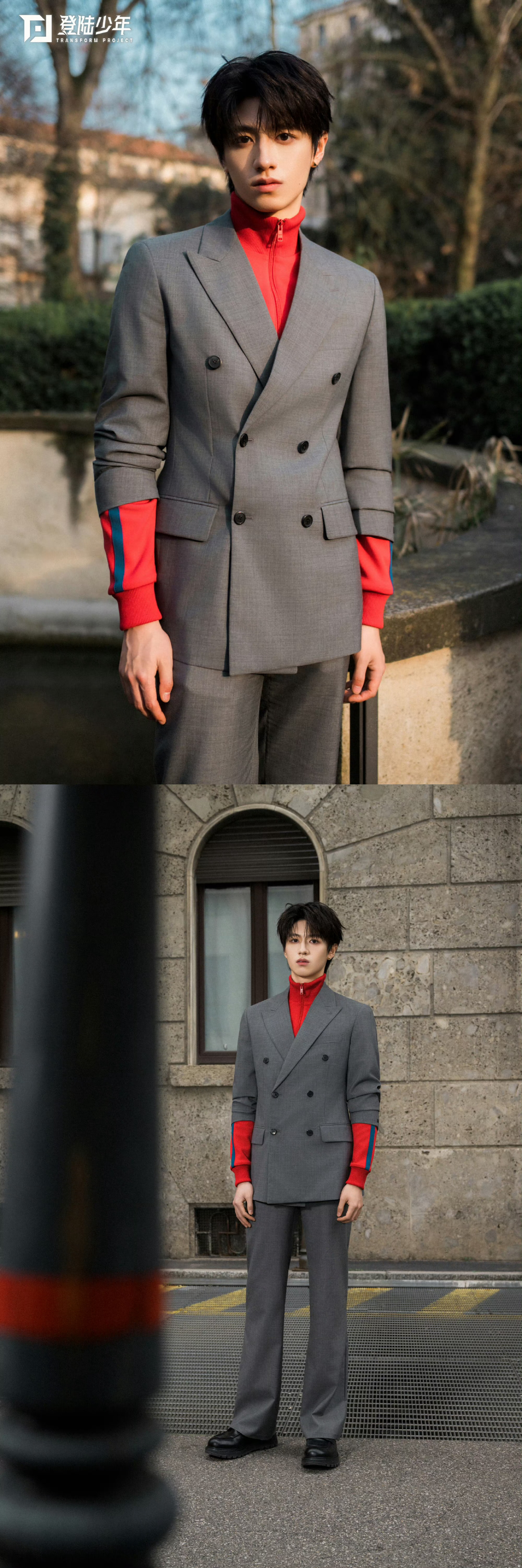 TOP军训式展示造型别人走秀我们走队列！苏新皓口令一响，TOP团魂炸场米兰。向右