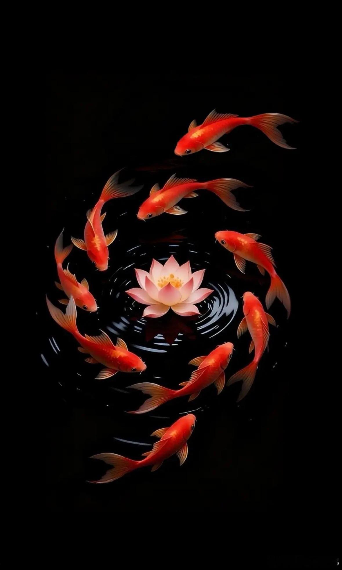 九鲤纳财！连年有余！ 