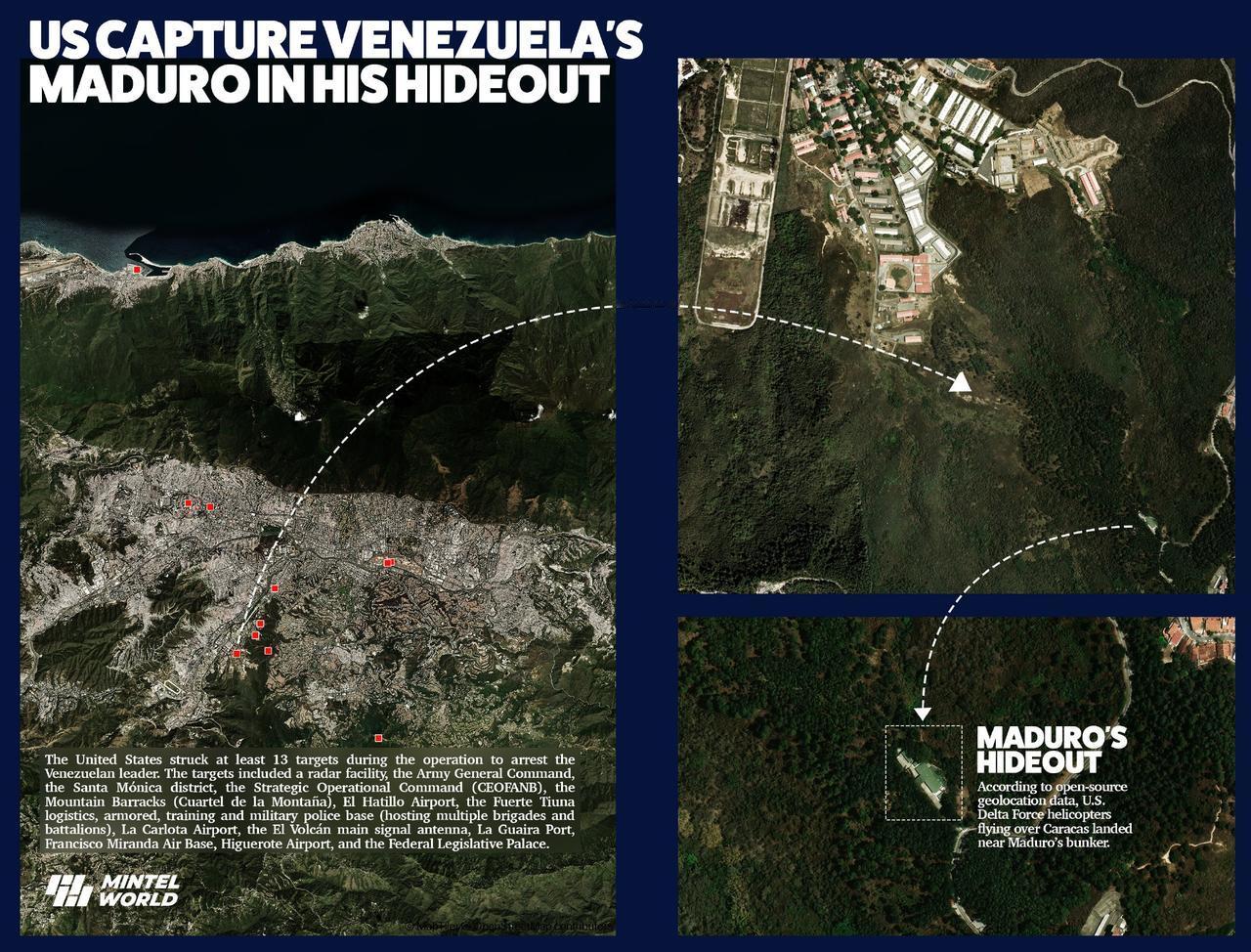 “马杜罗被美国指控犯有阴谋罪、持有机枪和破坏性装置罪，以及阴谋持有机枪和破坏性装