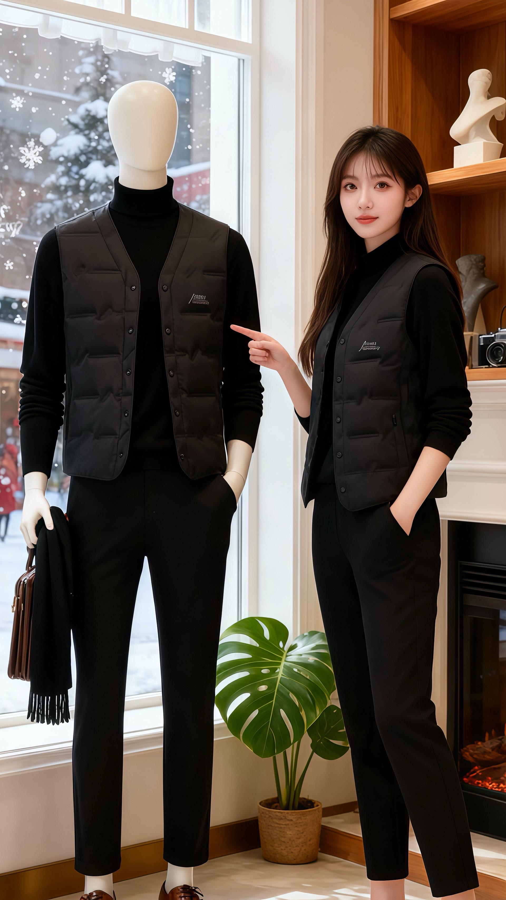 初雪落满橱窗那天，我在咖啡馆窗边撞见她。  黑色高领裹着纤细的颈，外搭...