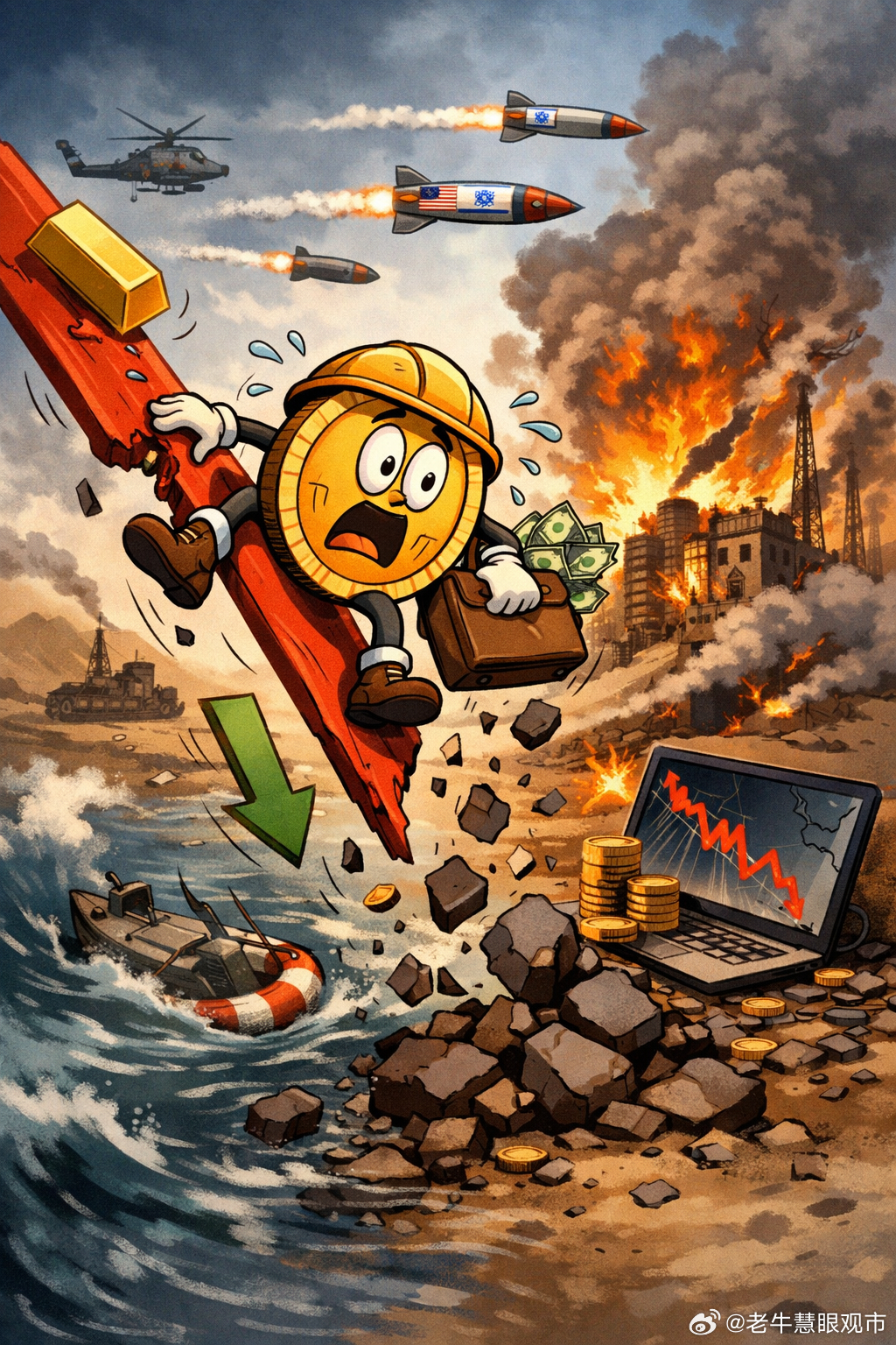 美以联手袭击伊朗，比特币应声跳水：它为何越来越不像避险资产？当美以对伊朗发动代号