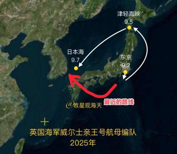 英国航母为访韩绕行1000公里，坚决不靠近中国。[无辜笑]

这艘65000吨级
