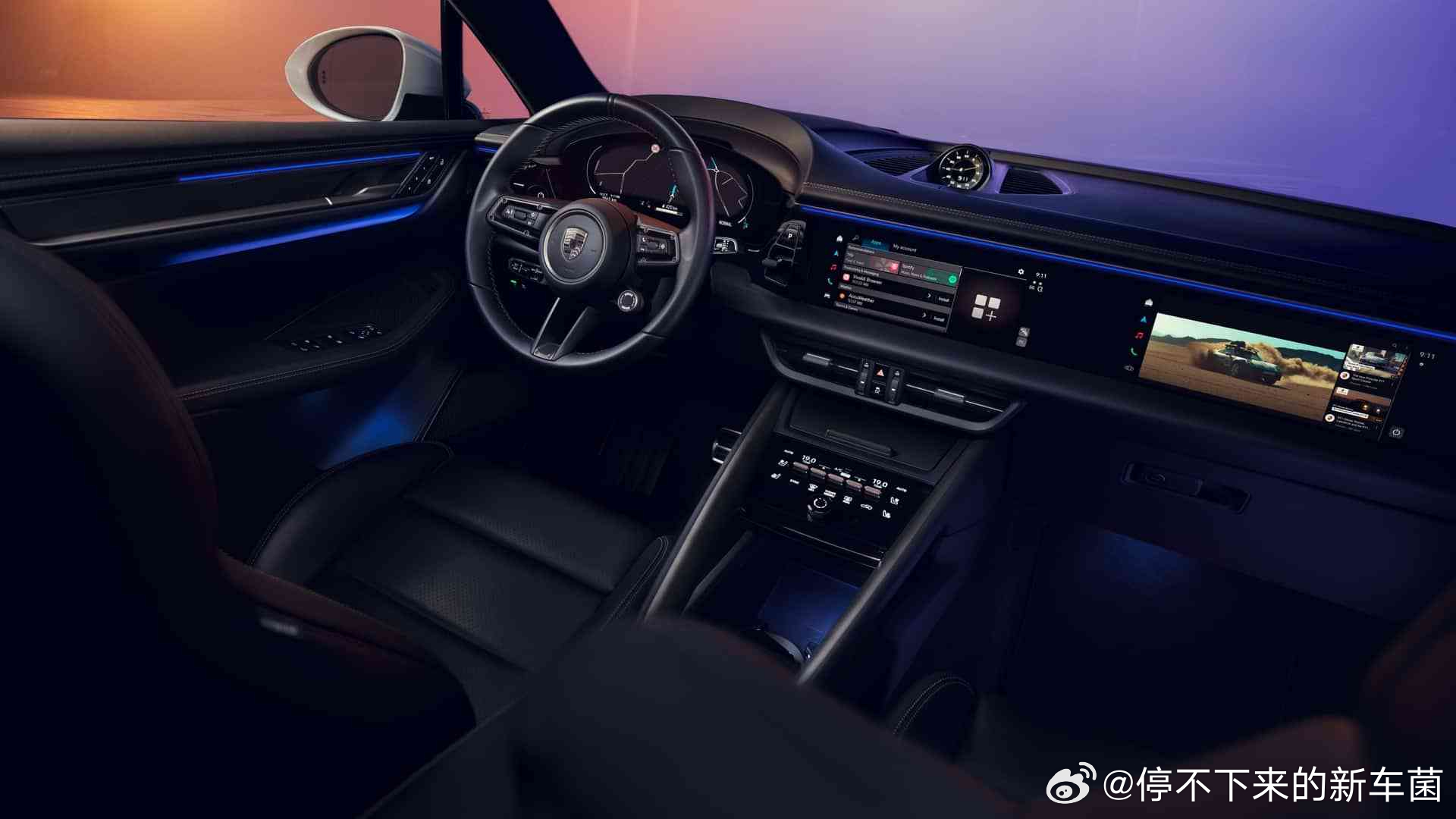 #这是你要的潮车吗# 保时捷Macan EV内饰公布，国内版本车型的车机系统将由
