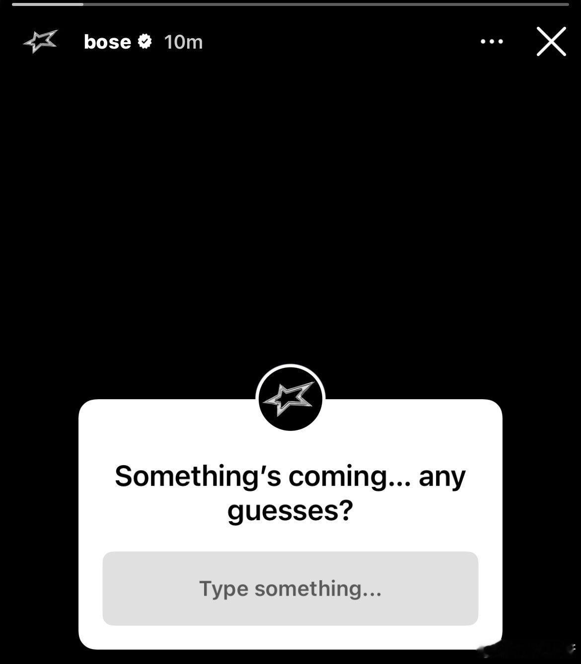 📱BOSE更新IG快拍“Something's coming... any g