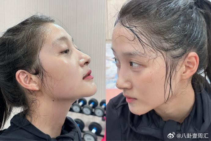 关晓彤下颌线关晓彤这自律程度，我服！就说这《耀眼》路透里，又瘦又美，那清晰下颌线