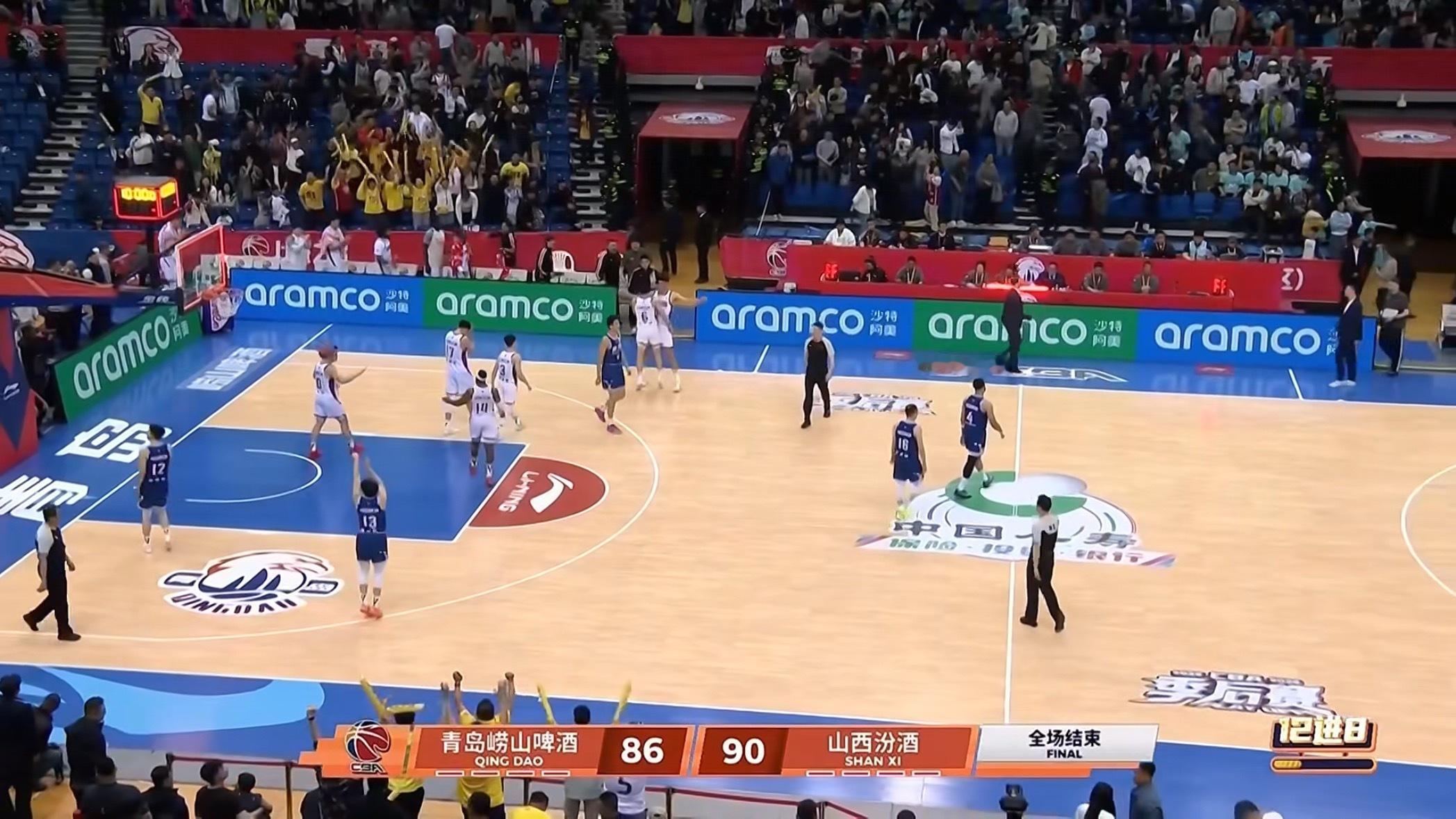 又是以下克上附加赛山西客场战胜青岛青岛男篮vs山西男篮