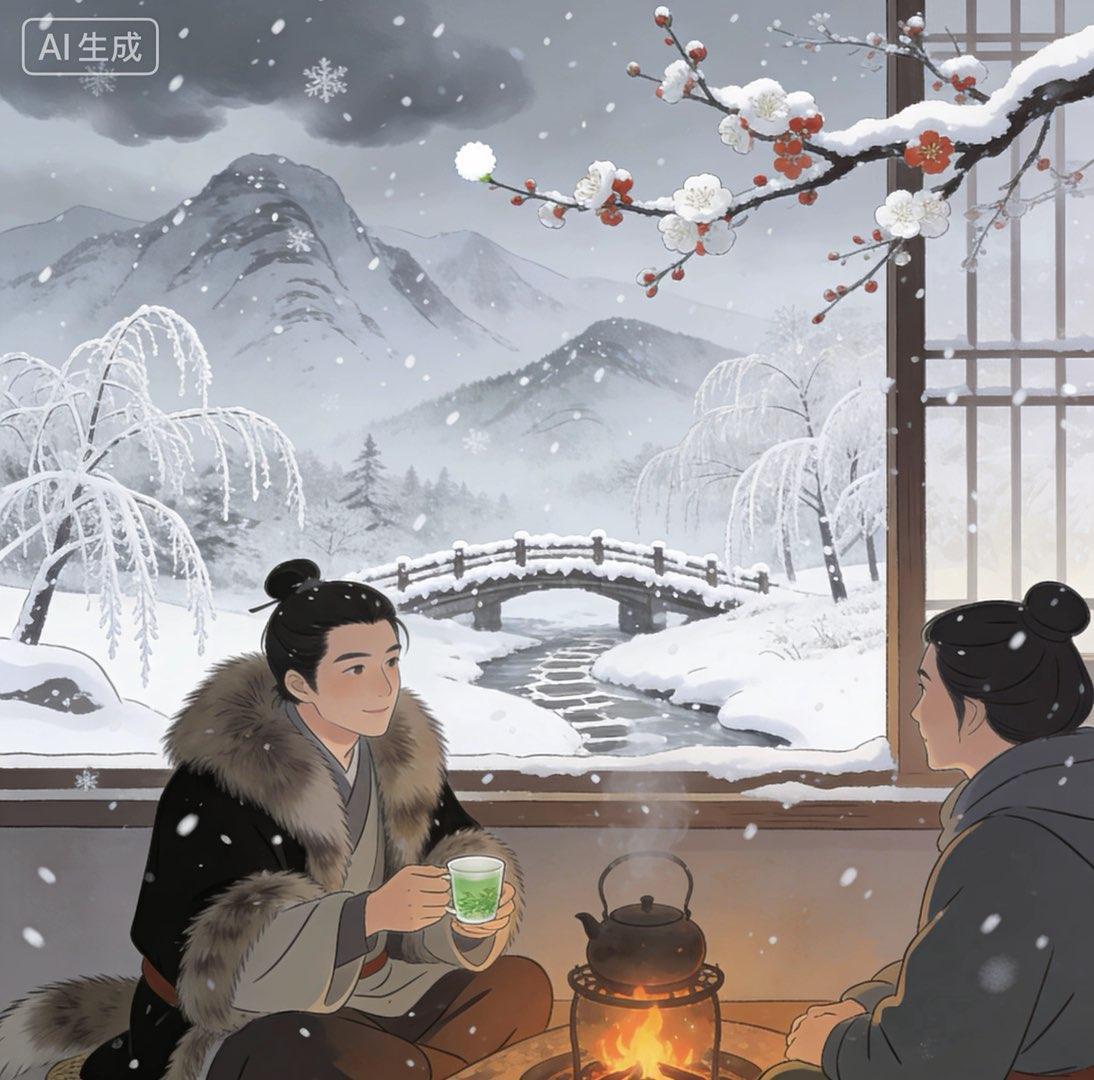 《鹧鸪天·大雪》珠乡小女

万里寒云锁碧霄，琼花漫舞覆溪桥。
千山失翠藏幽径，万