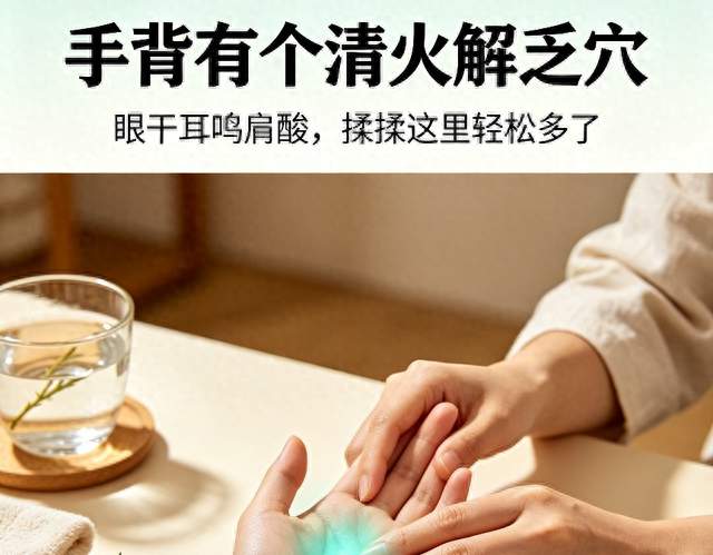 中渚穴：手背的清火解乏穴！眼干、耳鸣、肩颈酸、情绪烦躁