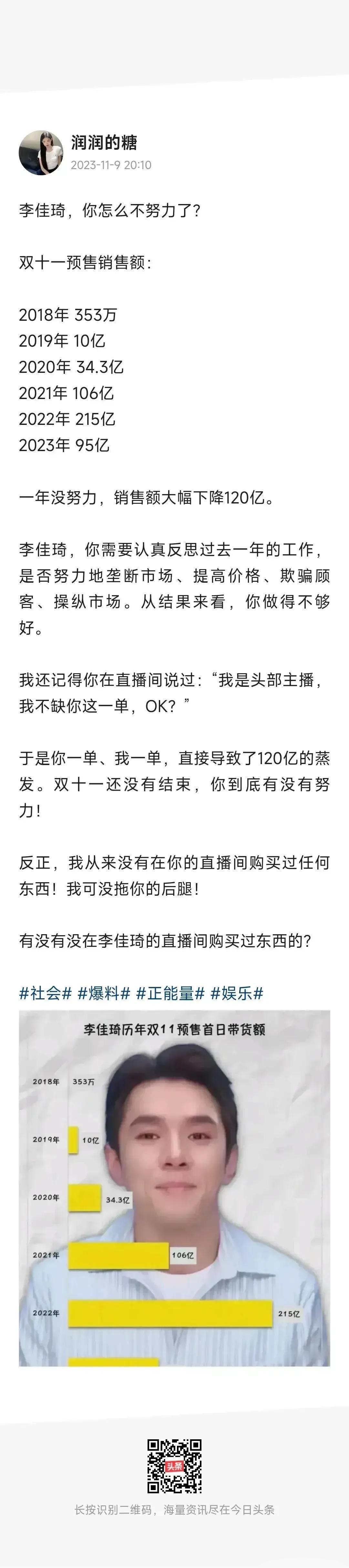 李佳奇这次真的不努力。。。#双十一#