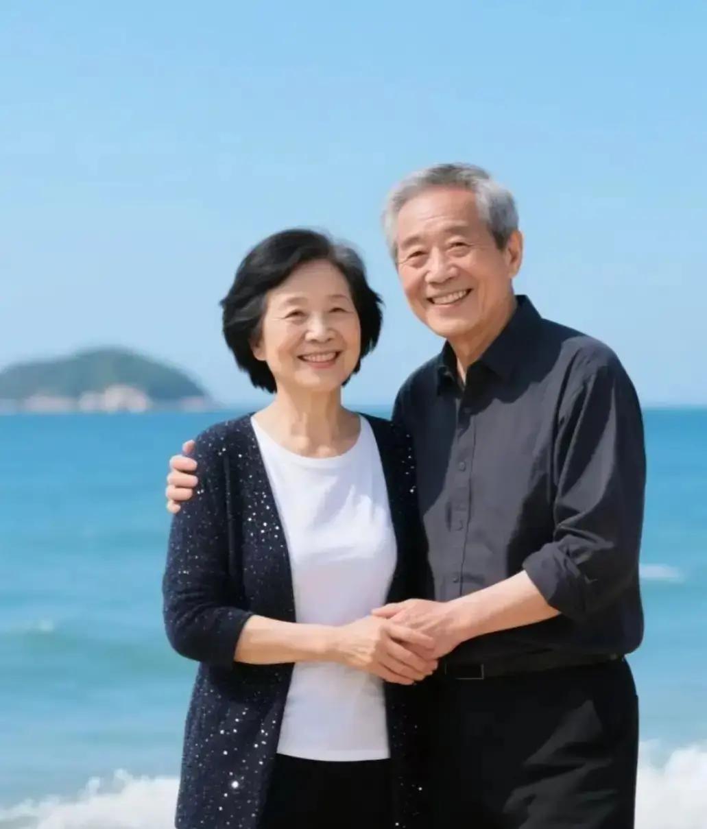 人到晚年，头发花白的老两口还能手牵手散步，这画面真戳心窝子。岁月把年轻时的火热磨