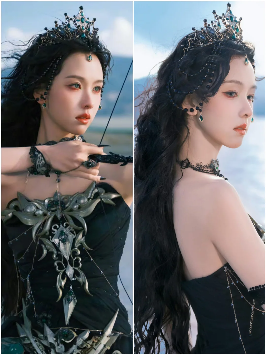 OMG‼️陈都灵好适合暗黑深海女王风🖤