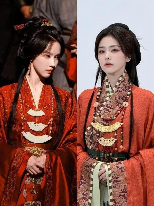 同样的妆造，陈都灵更有古韵，白鹿更霸气，你更喜欢哪个？个人来看，我还是更喜欢陈都