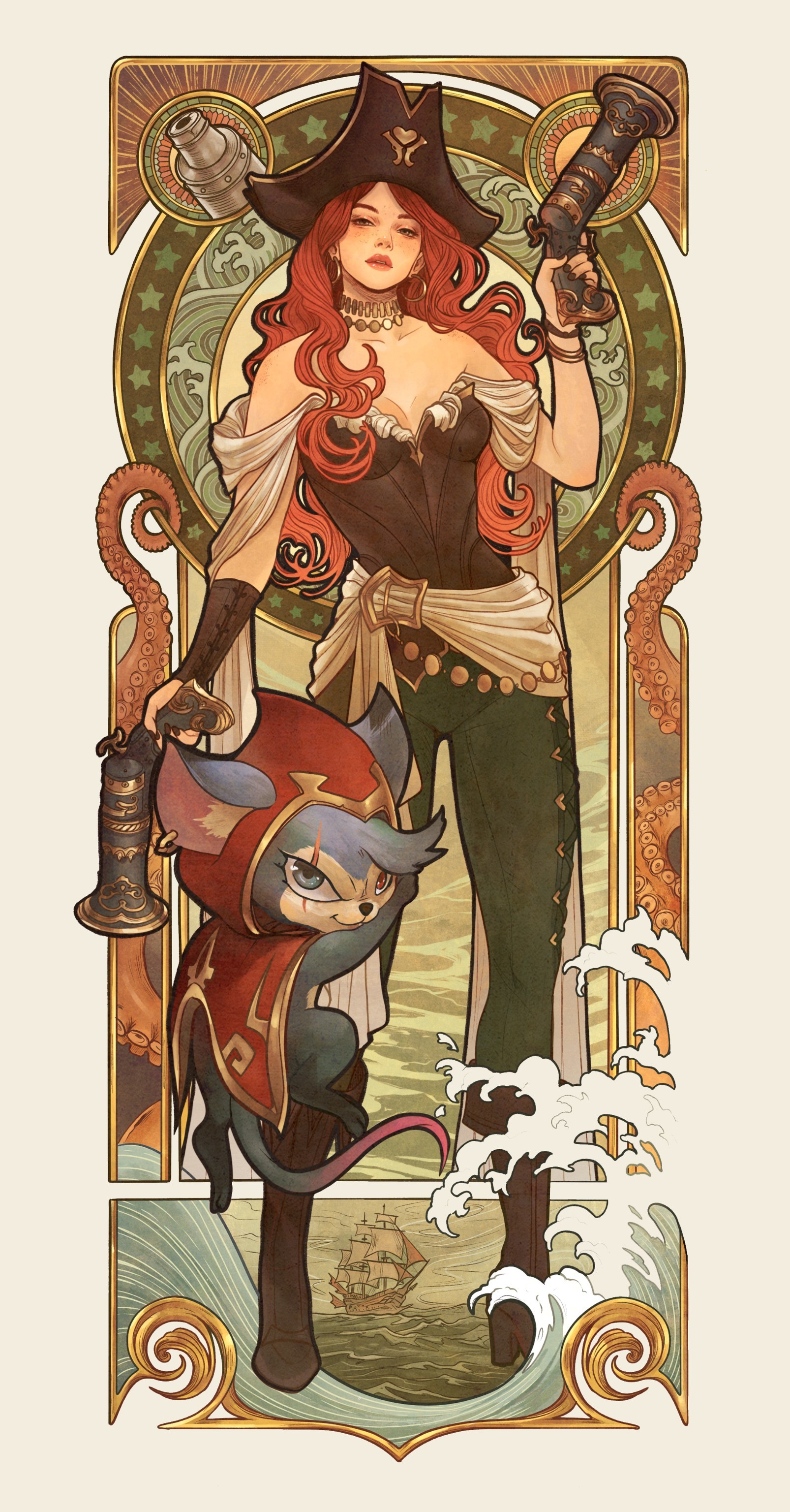 云顶之弈S16赛季英雄宣传图（cr:HannahArtwork）英雄联盟