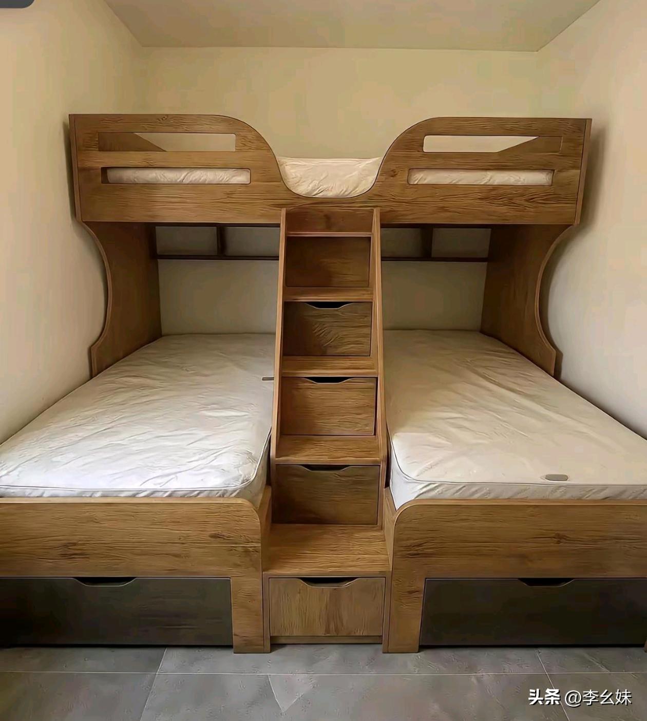 不得不说，这床设计得绝了！作为家里有孩子的已婚家庭，应该没人不喜欢吧？