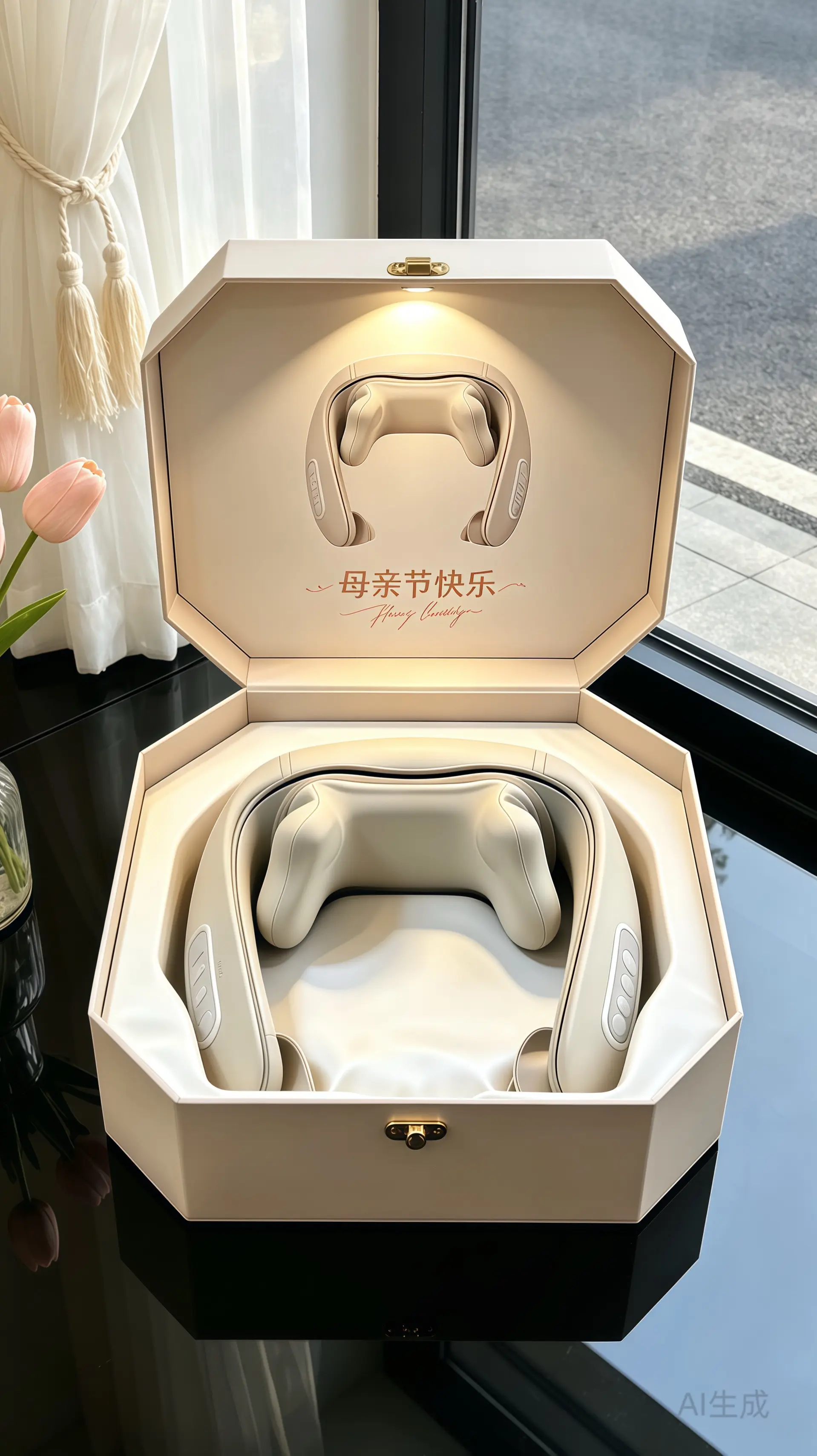 腰颈按摩披肩。