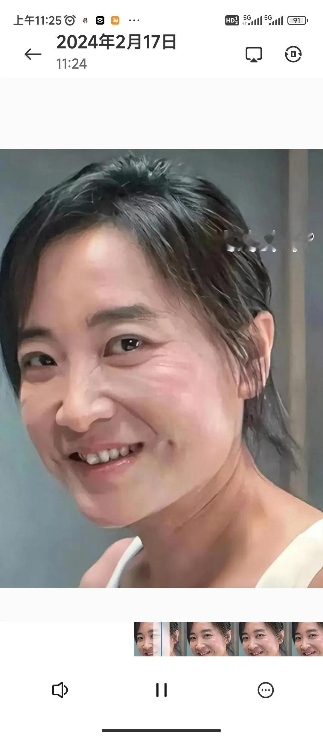 有好多人说这是贾玲的替身，不管是替身也好，真人也罢，个人觉得减肥减的有点过了，皮