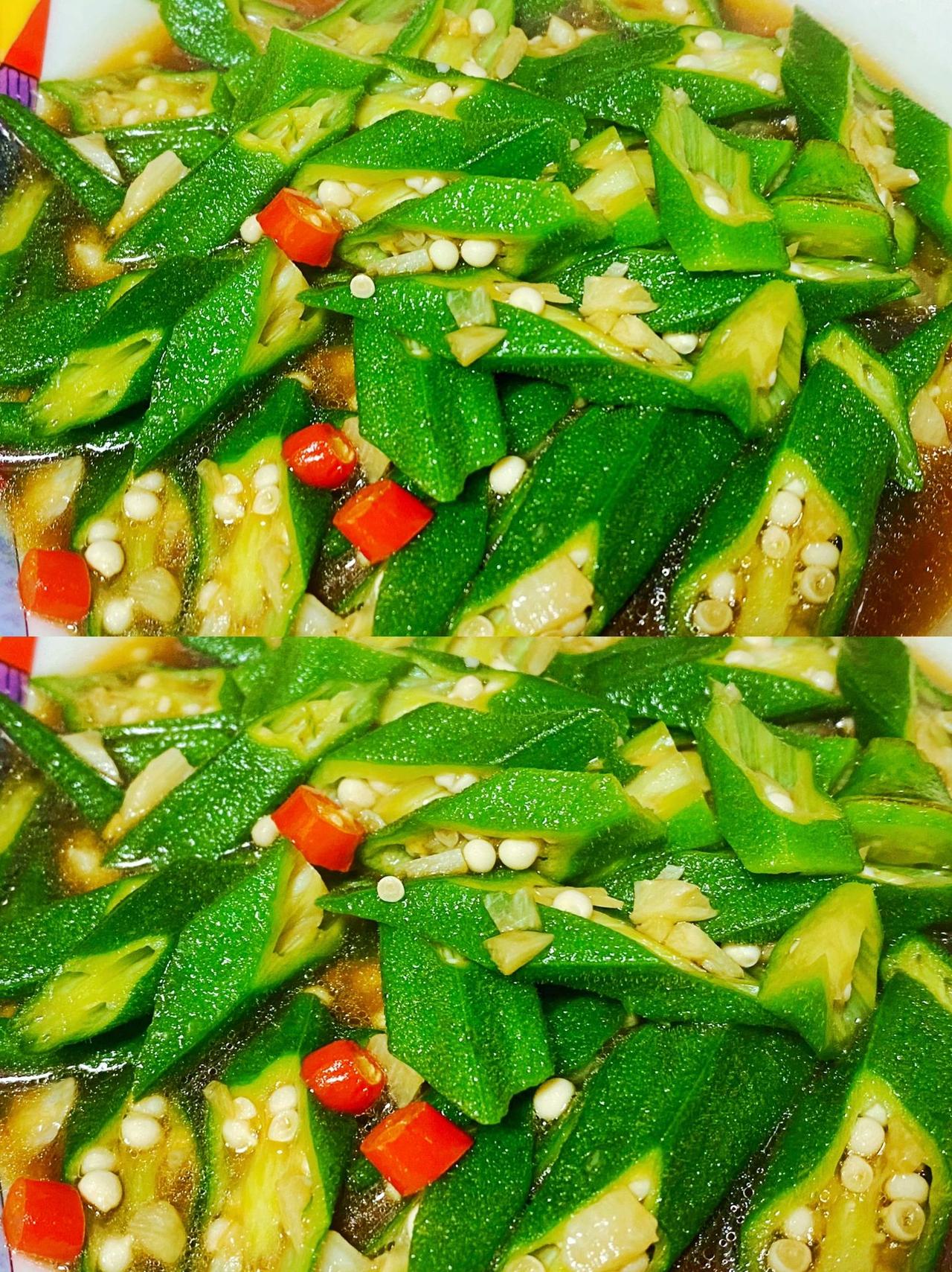 十分钟快手菜，蚝油秋葵
秋葵营养价值非常丰富，蚝油秋葵做饭又十分简单，轻轻松松就