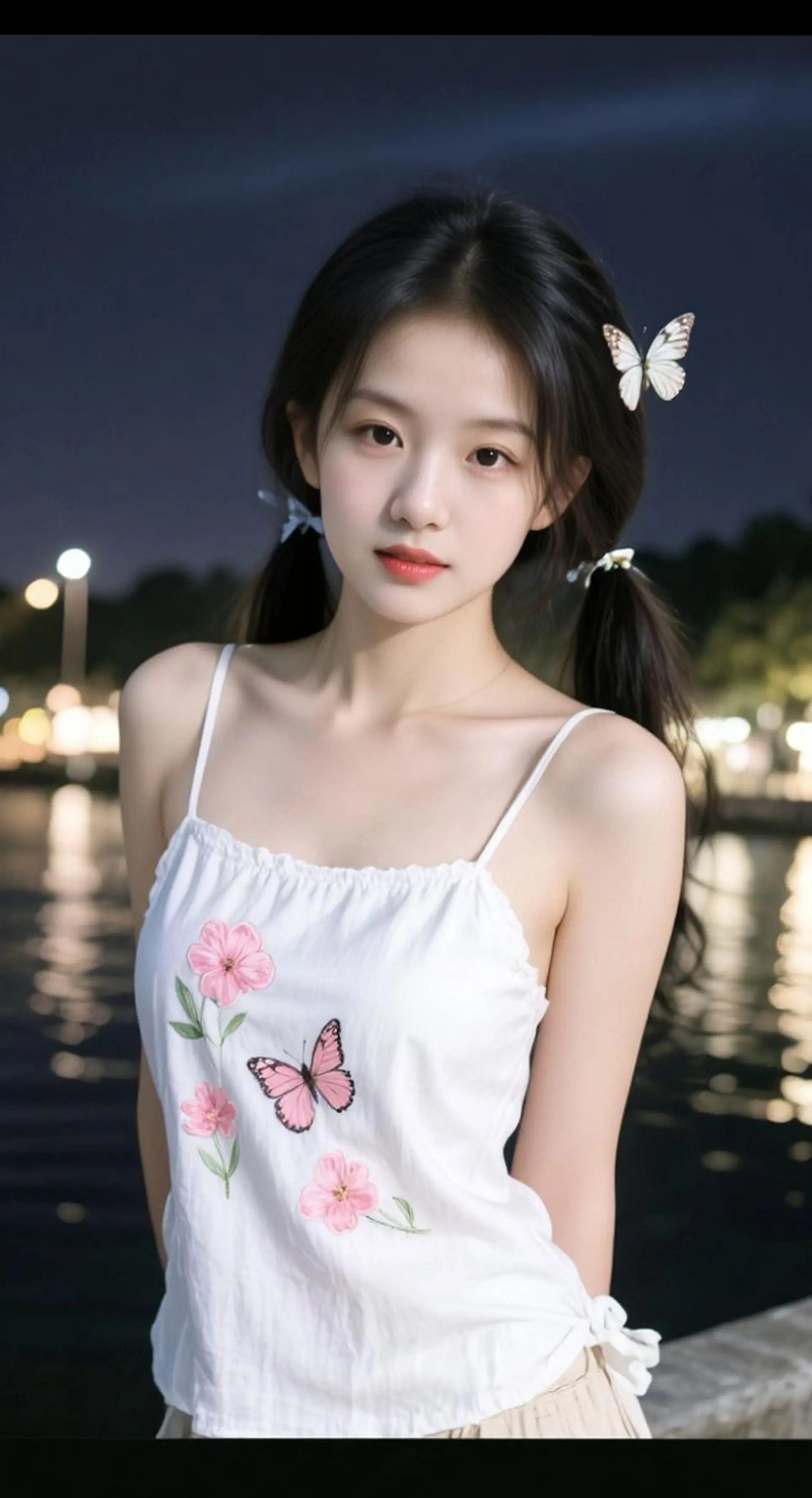 AI湖畔清新照 随变ai随便玩