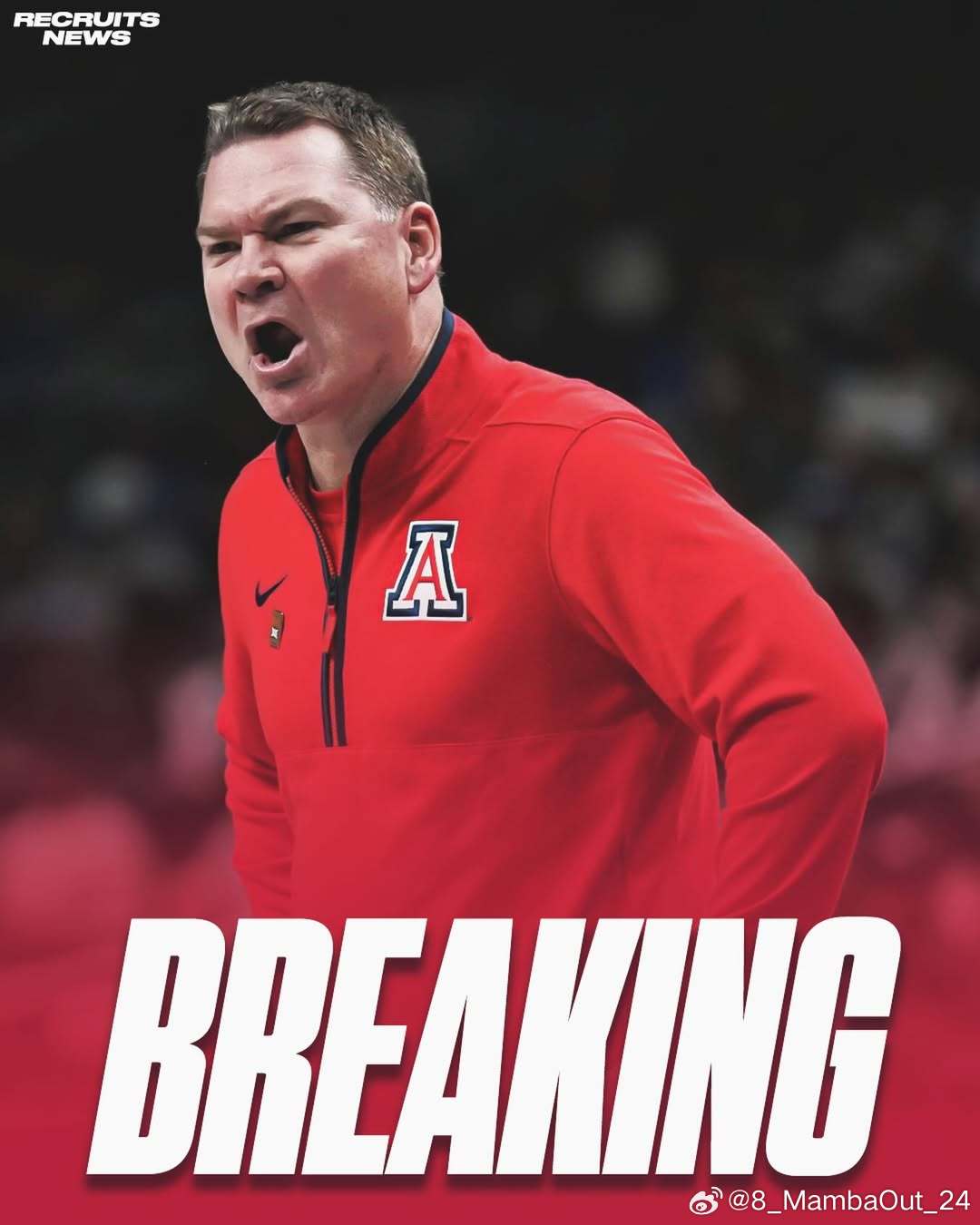 据Pete Thamel报道，亚利桑那大学主教练汤米·劳埃德(Tommy Llo