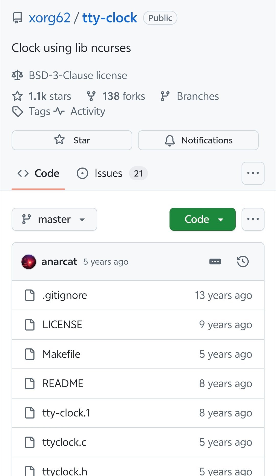 在终端环境下想随时查看一个简洁、实时的时钟，但系统自带命令显示不够直观、功能也很