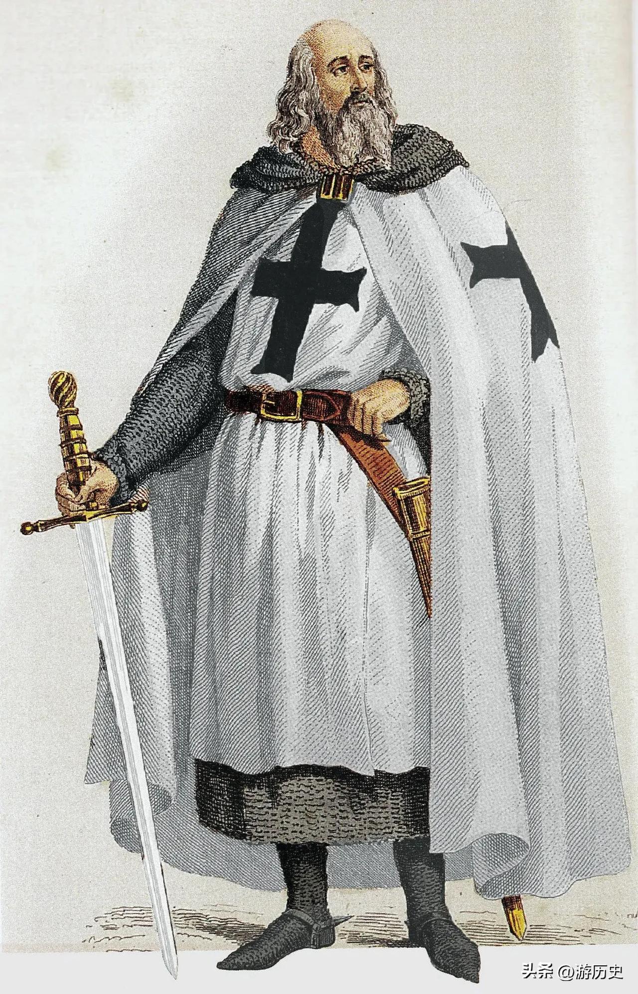 1314年3月，圣殿骑士团最后一位大团长雅克·德·莫莱被带到巴黎的一位枢机主教委