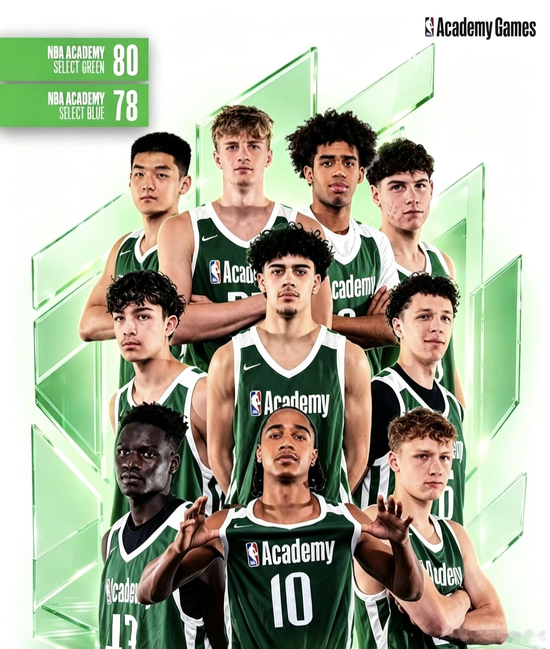 恭喜王洪泽再添一冠！广东男篮小将代表绿队出战NBA篮球学院赛，场均出场21分钟，