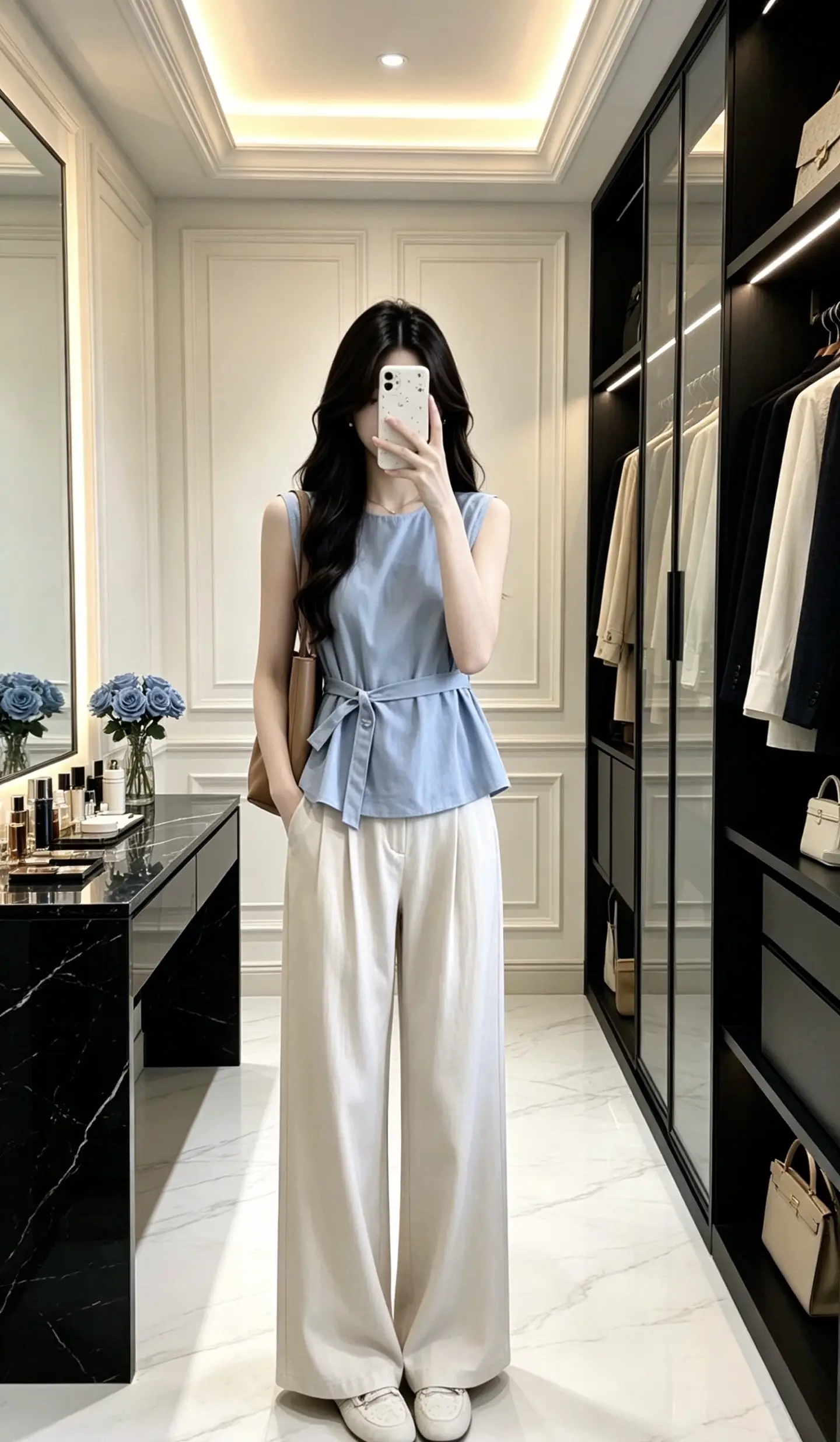 设计感无袖小衫 今日份优雅名媛风穿搭 一眼心动的夏季穿搭 夏季减龄高级穿搭