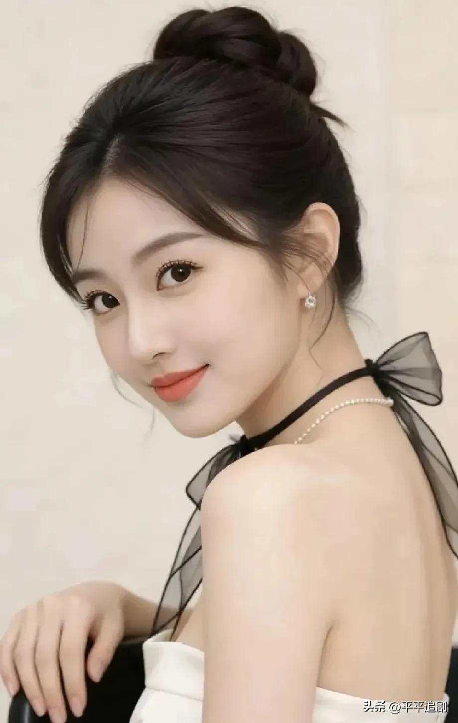 什么年龄段的女人最有女人味?
高盘发挽起温柔，黑纱蝴蝶结轻垂颈后，露背白裙衬着细