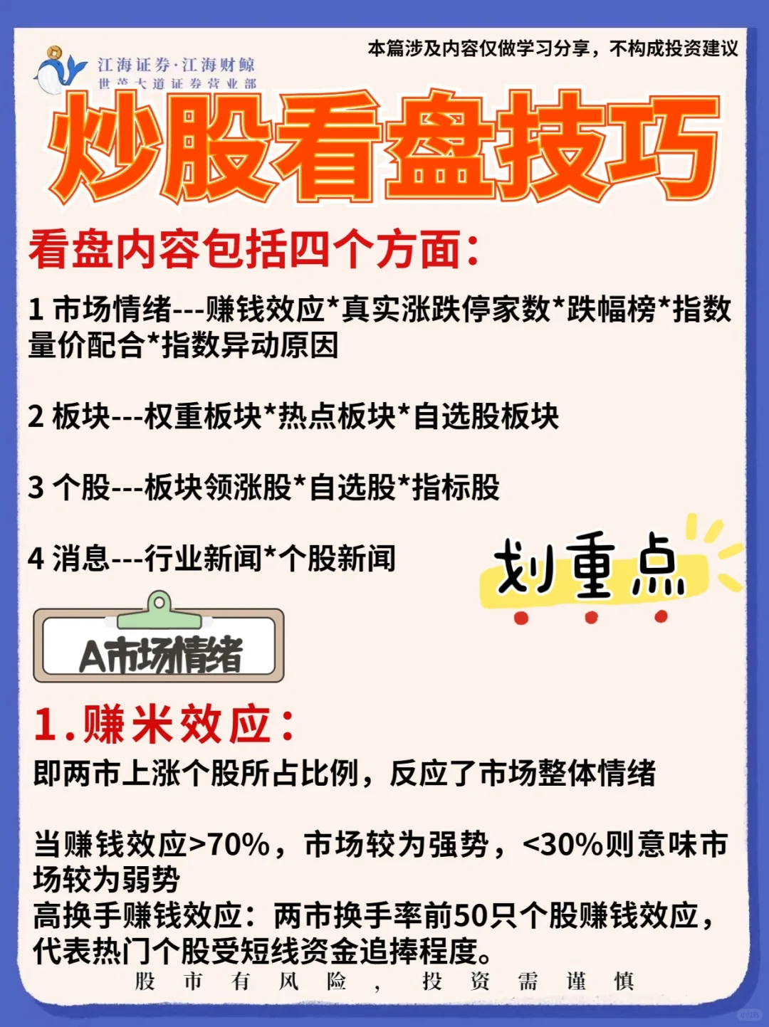 🔥炒股不会看盘,这一篇够了‼️