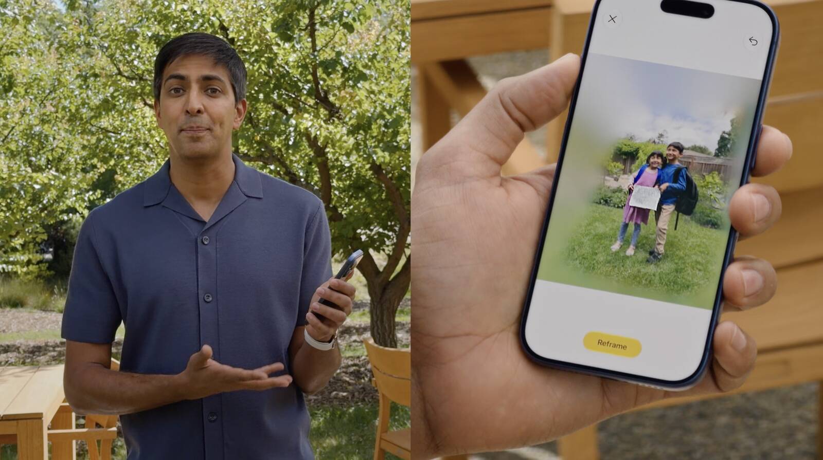 iOS 照片相册应用深度融合了苹果 AI 影像大模型，新增升级以下功能：智能扩图