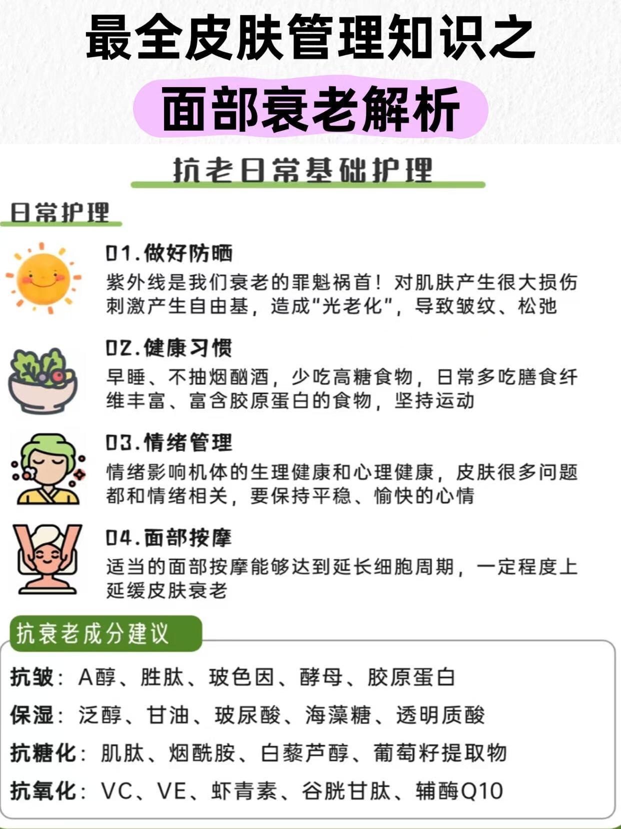 最全最全皮肤管理知识｜面部衰老 不同年龄阶段护肤加购攻略100件美丽必修清单