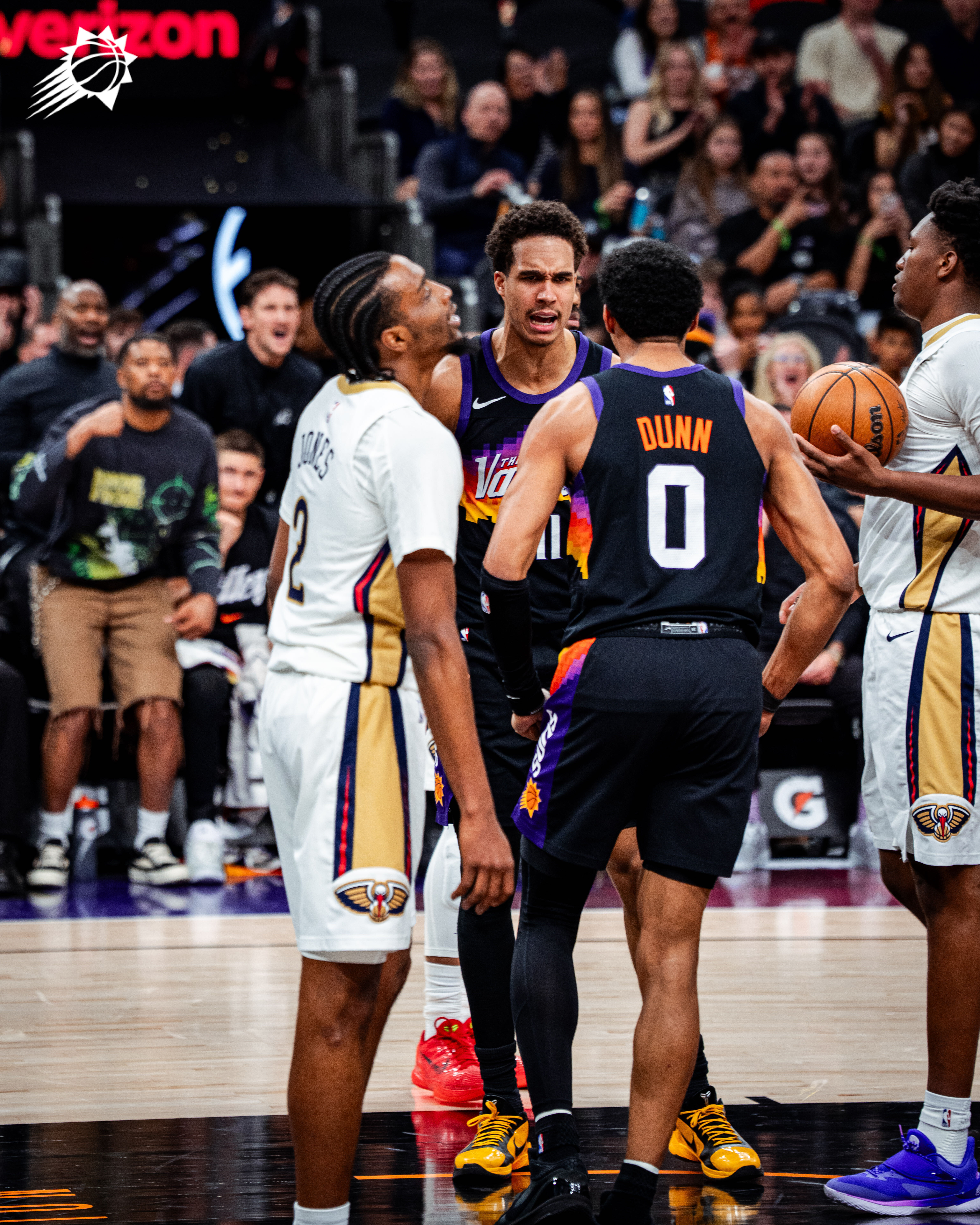 Oso💪上半场5投全中拿到10分‼️菲尼克斯太阳 ｜旭日东升 ｜ 鹈鹕vs太阳