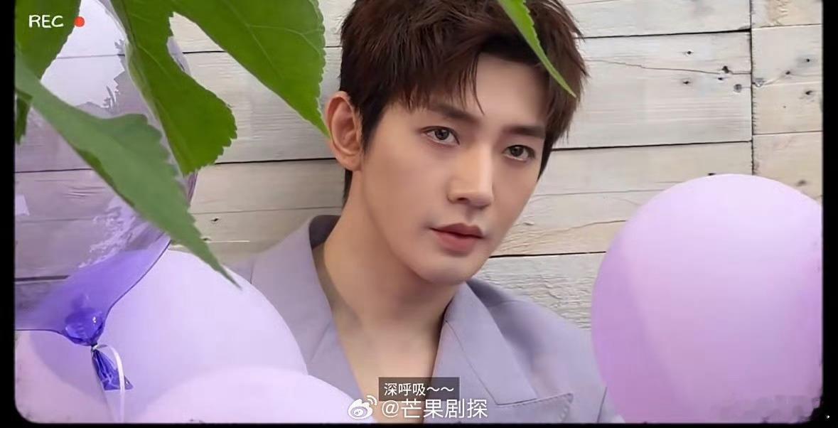 邓为五四晚会紫西装邓为每次上台唱歌都紧张 这个紫色西装造型太妙了，清爽又贵气，还