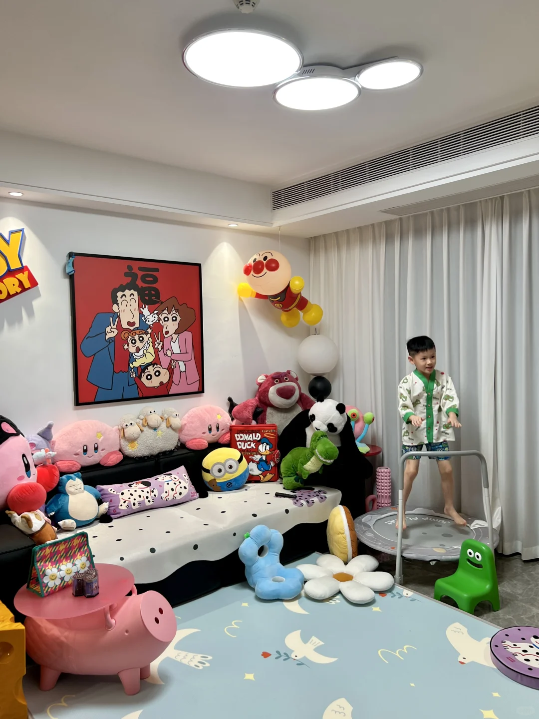 老公跟儿子都说家里幼稚的刚刚好！