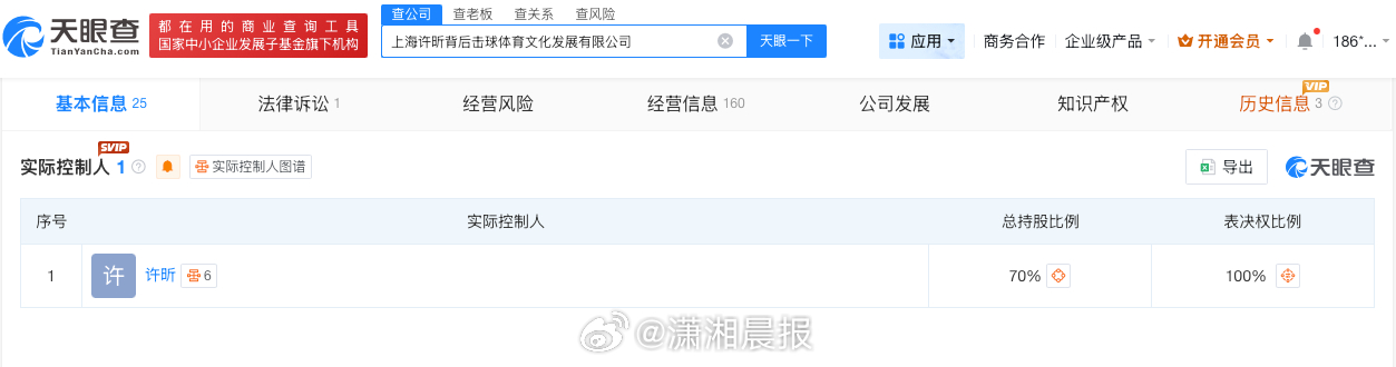#许昕公司被告#【#许昕公司因买卖合同纠纷被告#】记者查询天眼查天眼风险信息发现