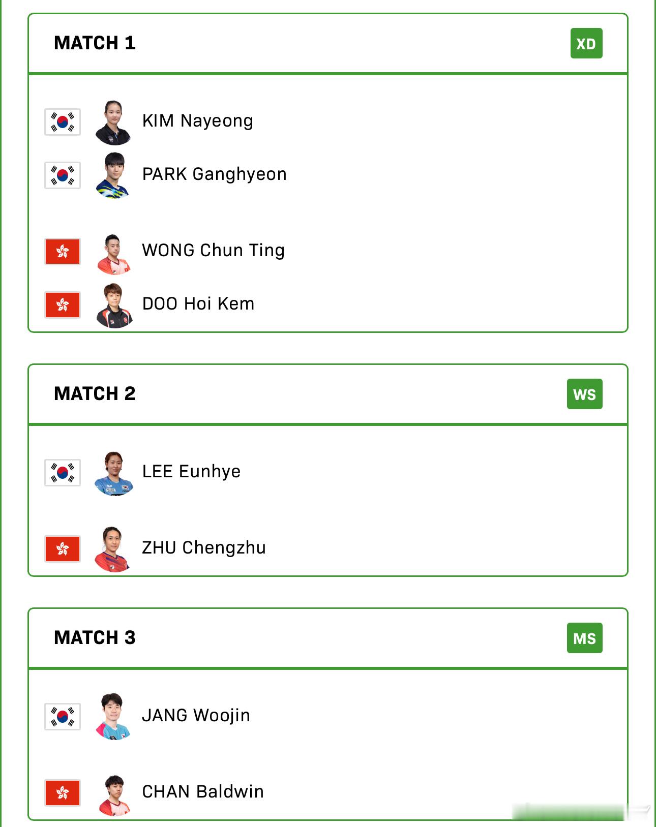 2025混合团体世界杯循环赛韩国VS中国香港朴康贤/金娜英VS黄镇廷/杜凯琹李恩