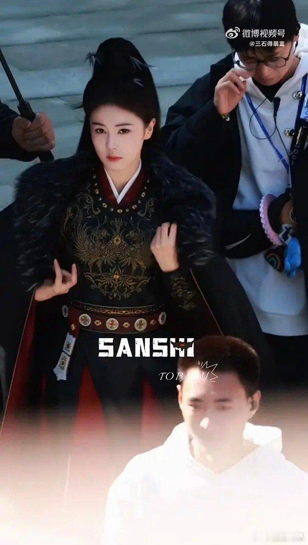 白鹿《唐宫》路透，这造型梦回招摇了！ 