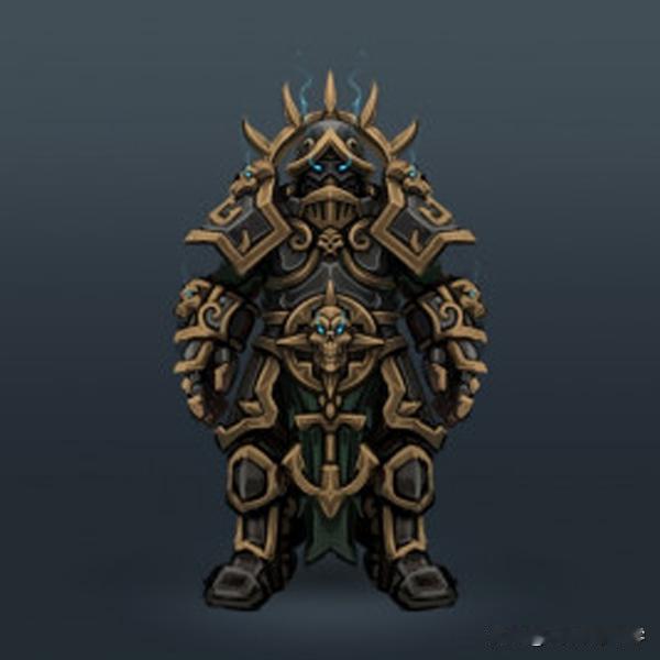 魔兽世界 国外一位平面设计师Handclaw为魔兽世界死亡骑士设计的盔甲装备，各