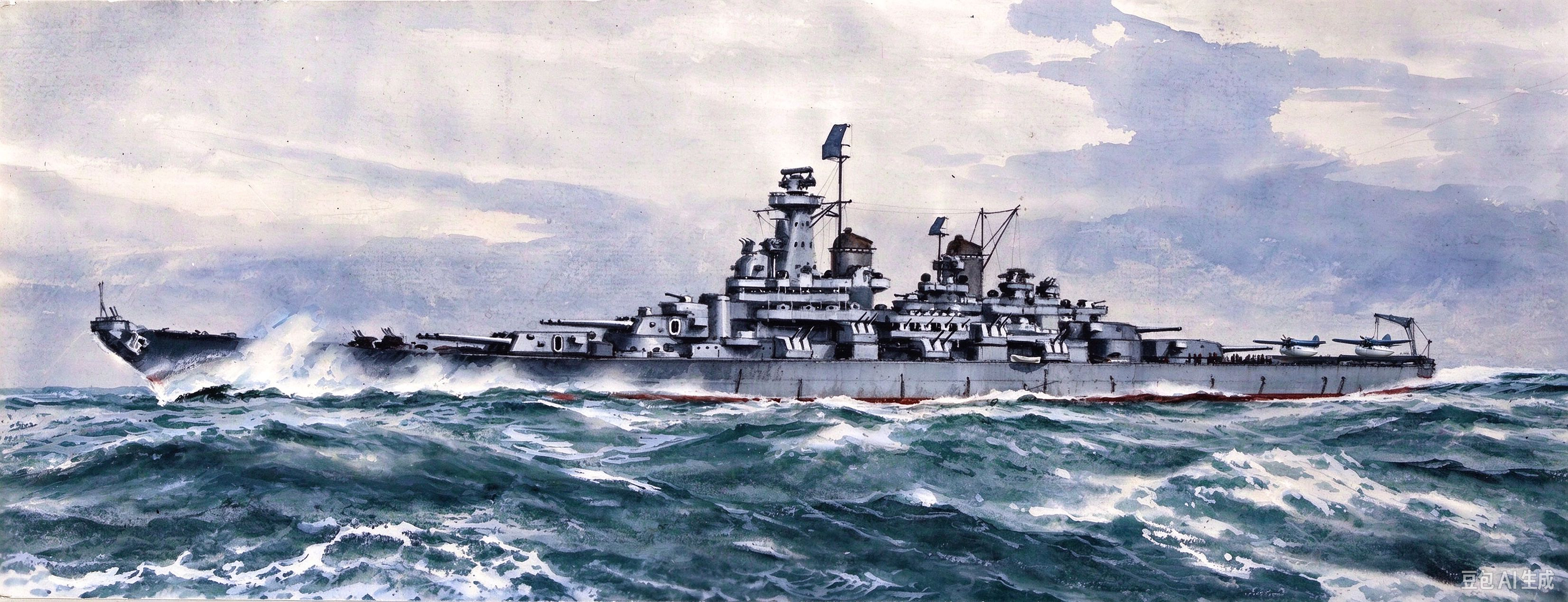 美国海军“蒙大拿”号战列舰（USS Montana, BB-67）想象图（官方黑