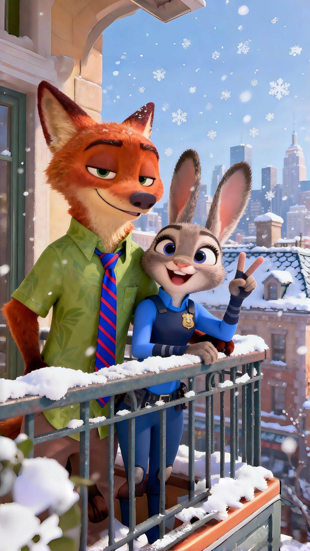 🦊🐰｜疯狂动物城“兔子可以当警察，狐狸也能成英雄”✨ 𝗜𝗧'𝗦 𝗡?