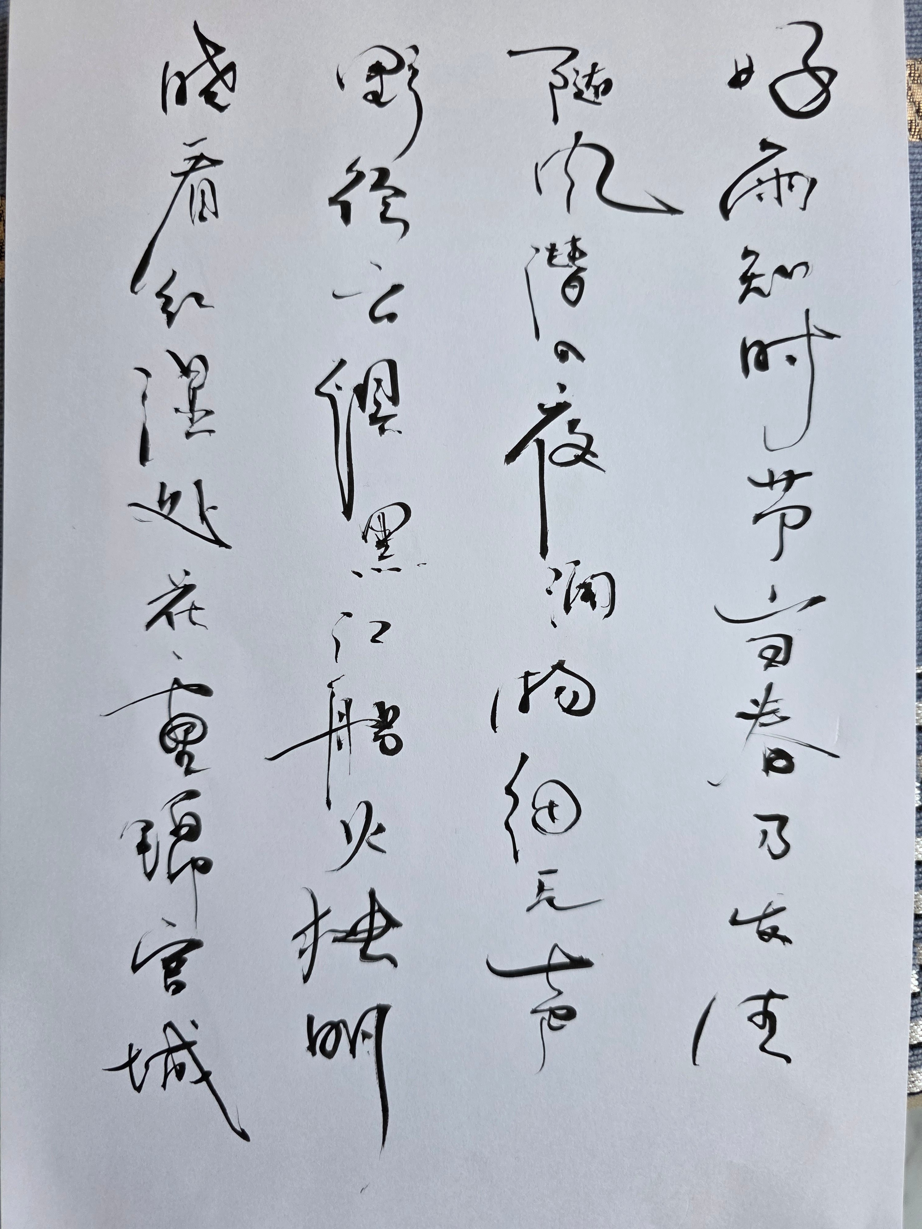 每天花一个小时练字，也不是说非要练成书法家什么的，就是想戒戒手机依赖，培养一下耐