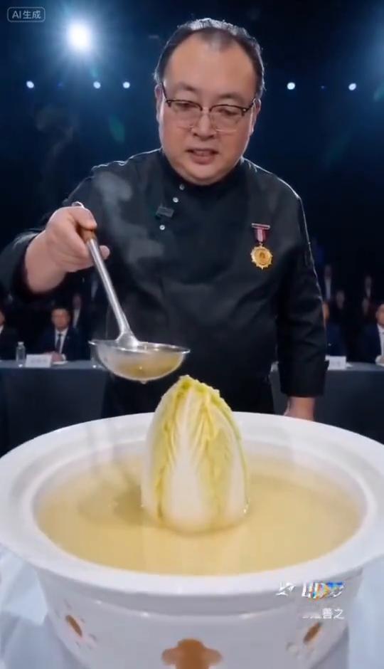 最后一步，见证奇迹。看，它开了，这就是中华料理的魅力。