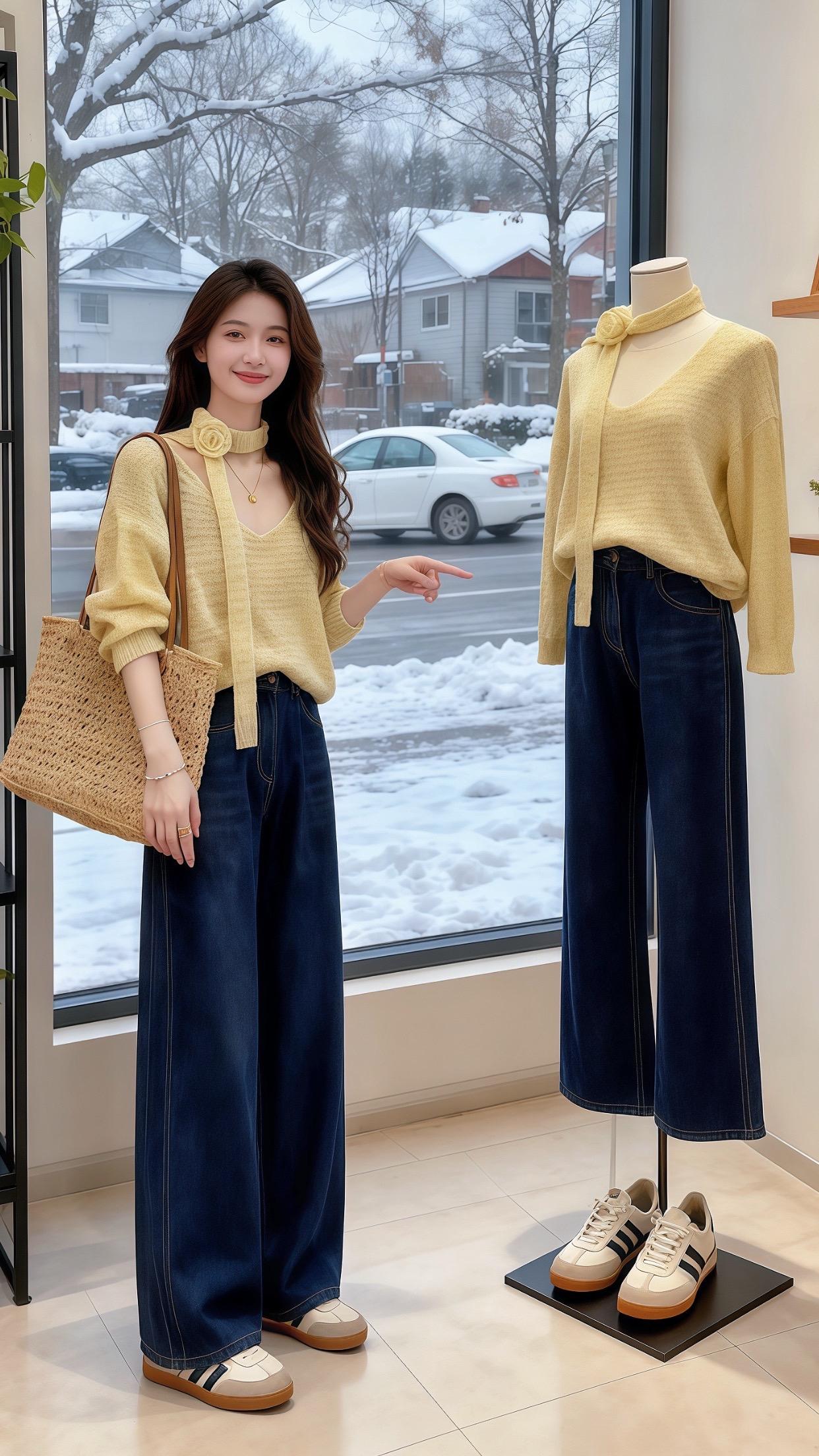 韩系穿搭 温柔穿搭 小个子秋冬穿搭 把秋冬专属氛围穿上身 普通人秋冬的一周穿搭