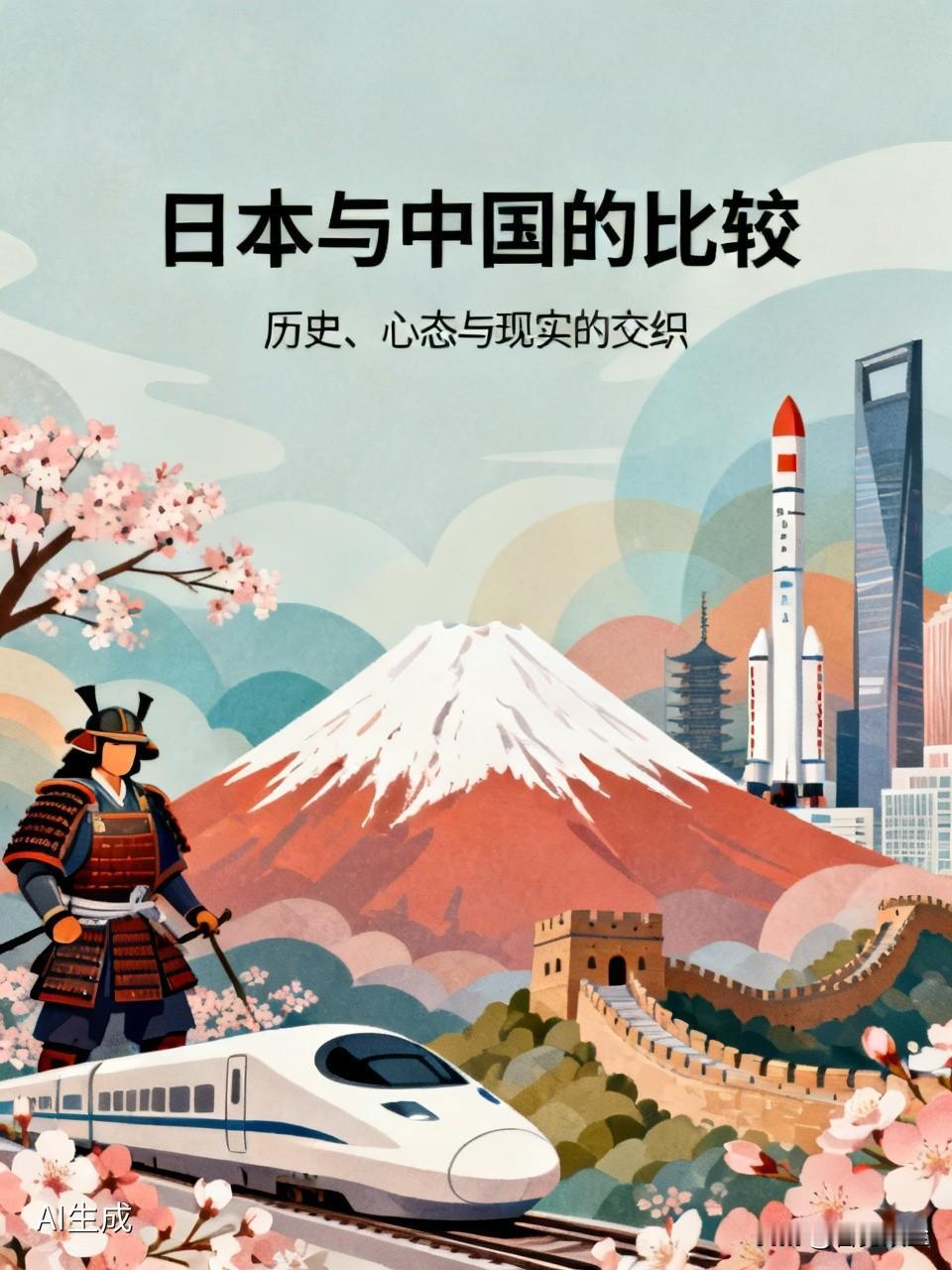 日本老想着和中国一较高下，这背后原因挺复杂。一方面，日本有“岛国心态”，资源匮乏