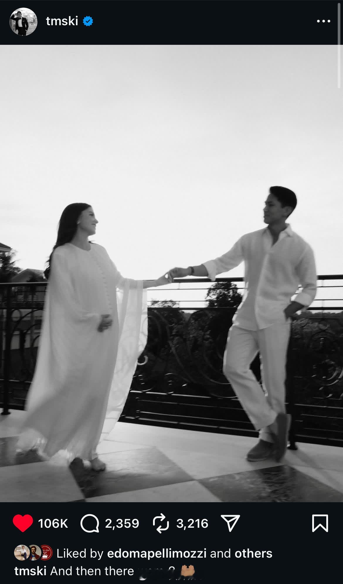 结婚快2️⃣年，直到今天文莱的马丁王子宣布他家升级为一家三口之家，恭喜马丁👏?
